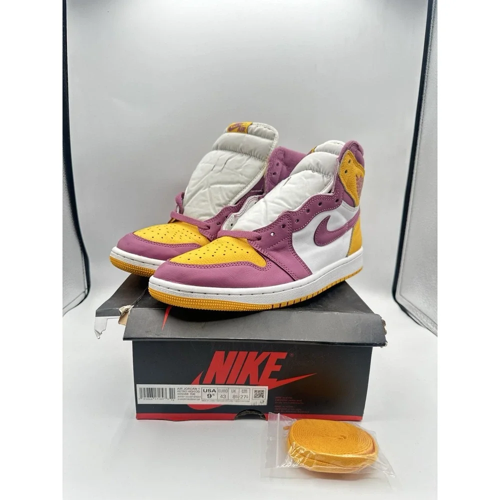 Nike Air Jordan 1 Retro High OG Brotherhood 2022 Men's Sneakers White Purple